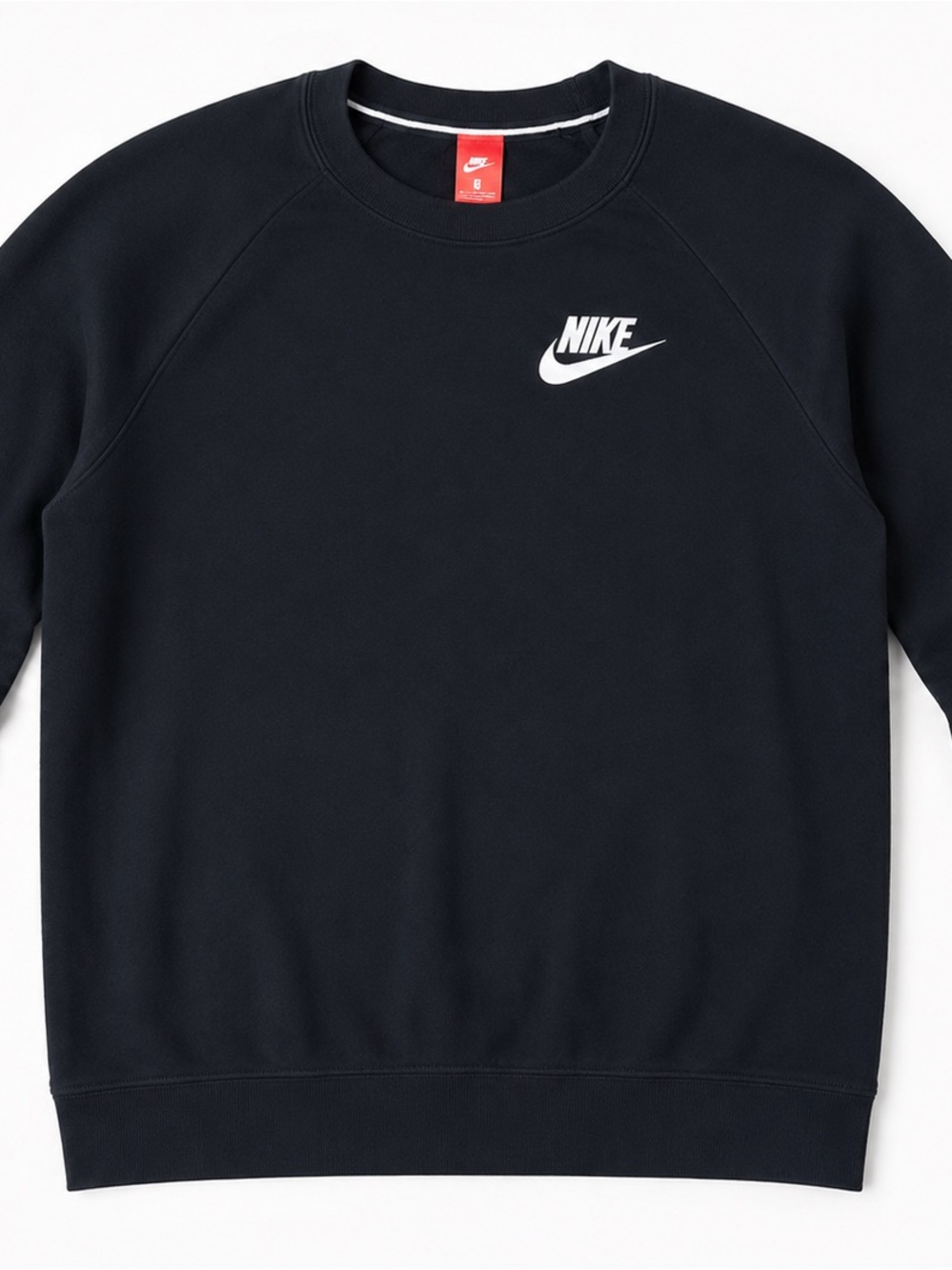 Nike Black Crewneck Sweatshirt with White Logo